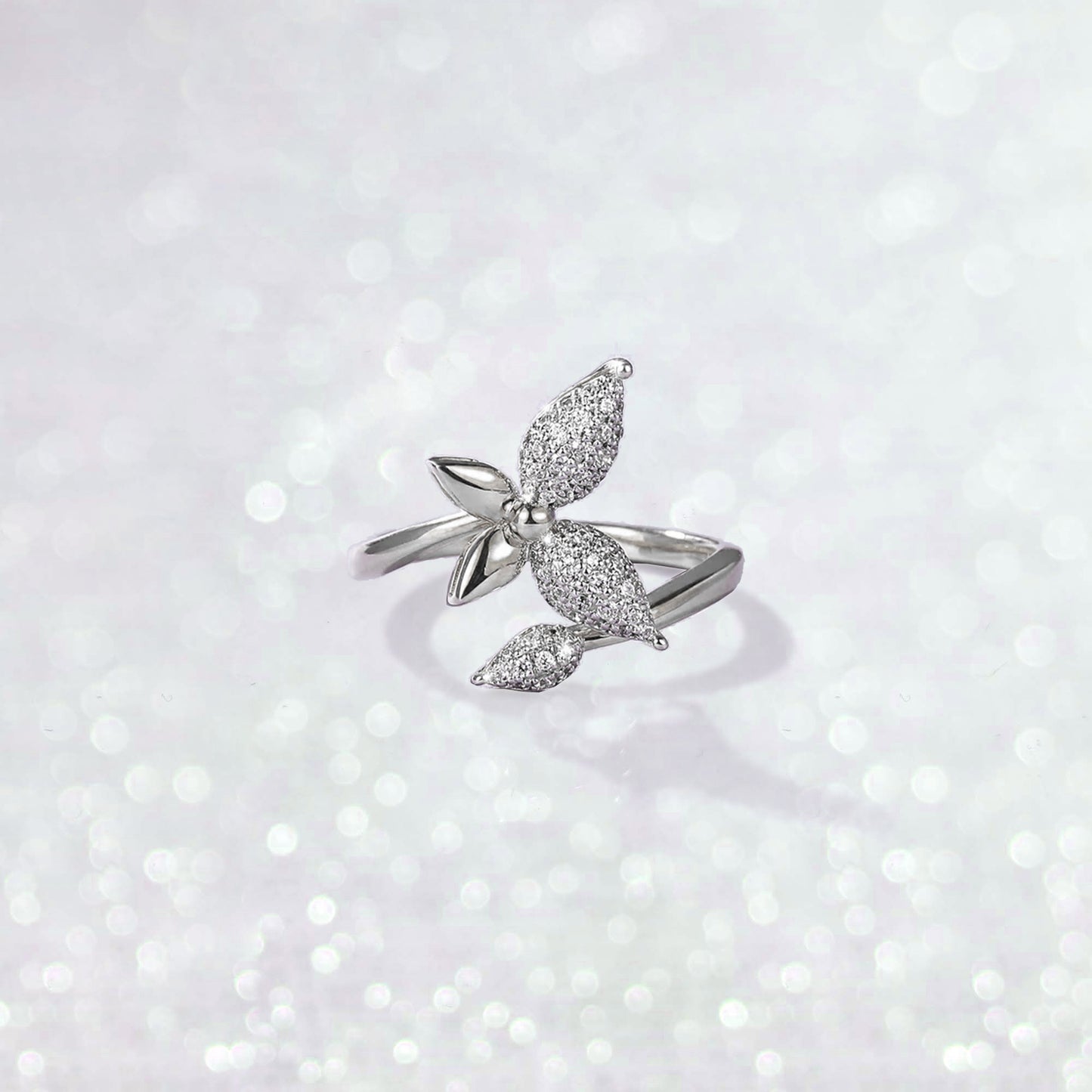 Buttfly Diamond Ring
