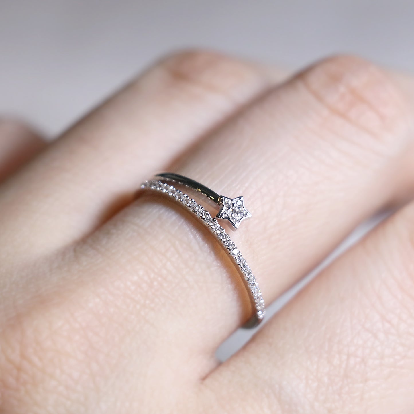 925S Sterling Silver Meteor Star Ring
