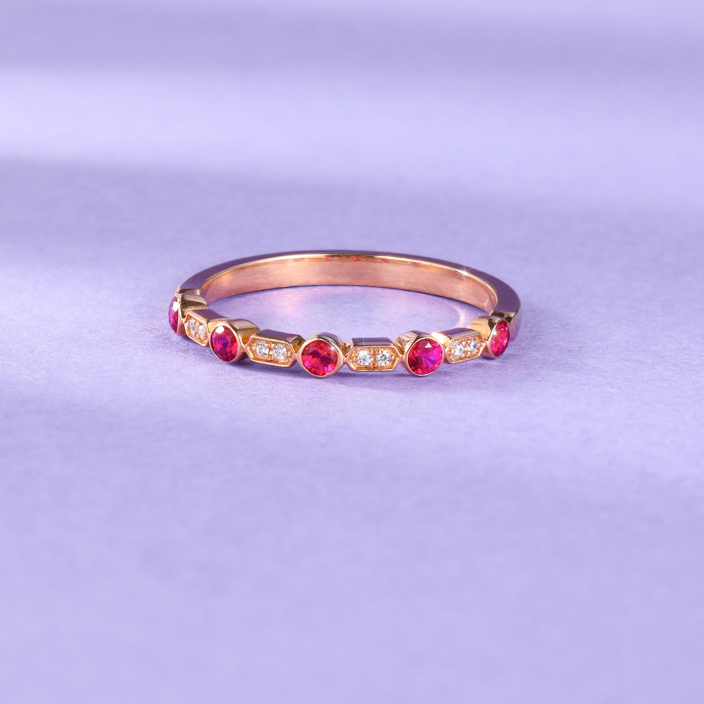 Vintage Ruby Diamond Ring