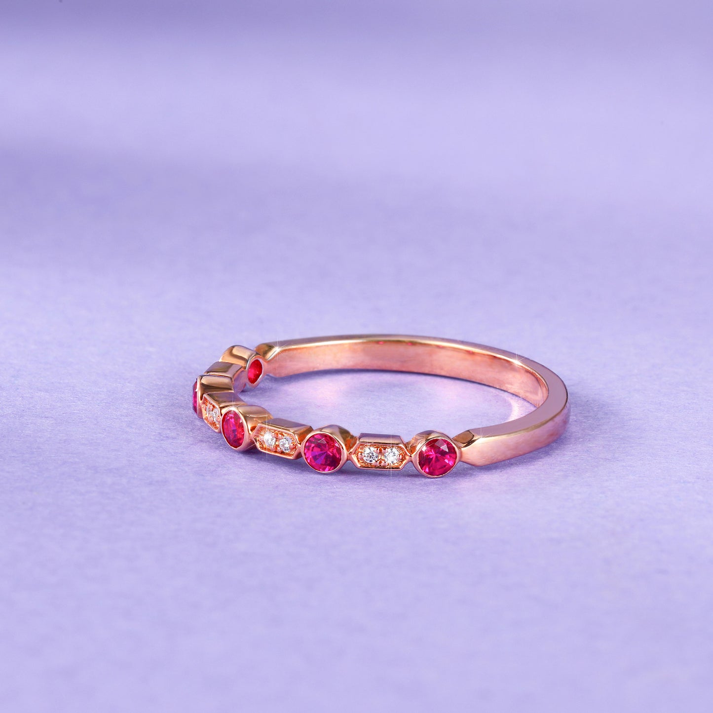 Vintage Ruby Diamond Ring