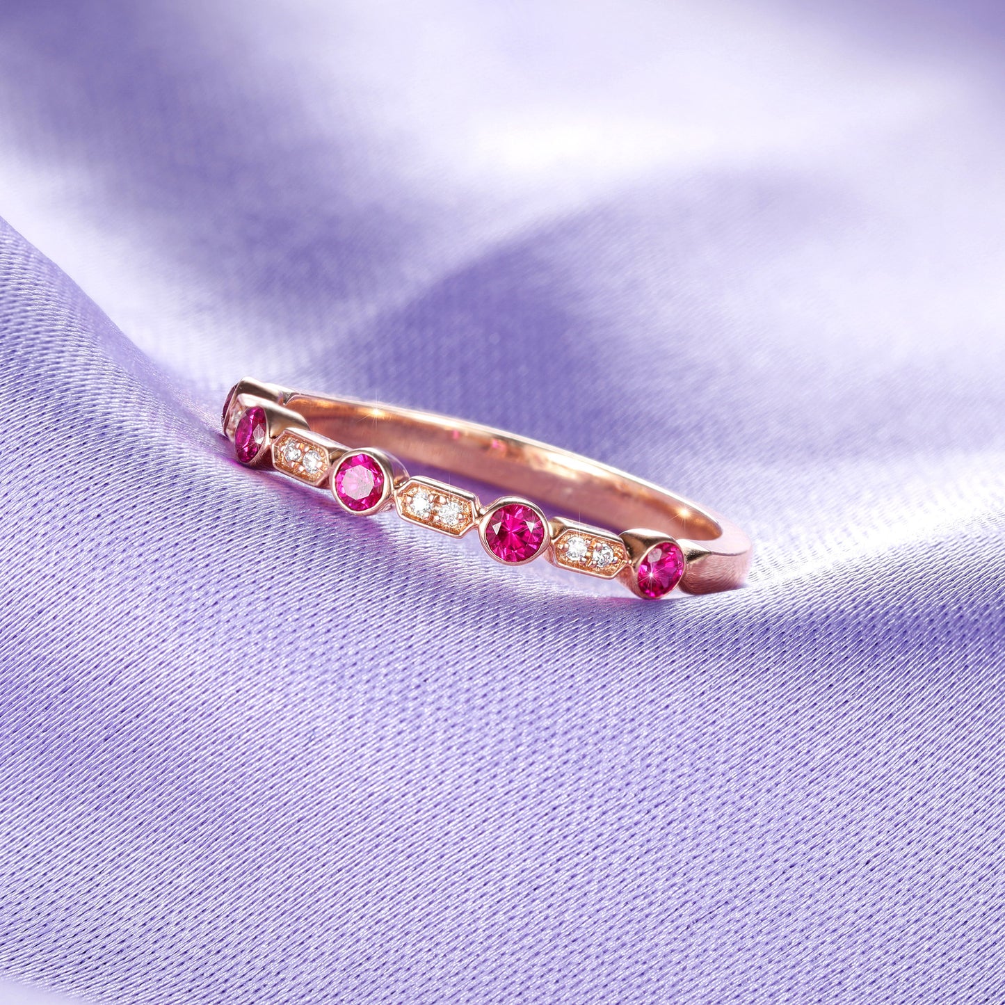 Vintage Ruby Diamond Ring