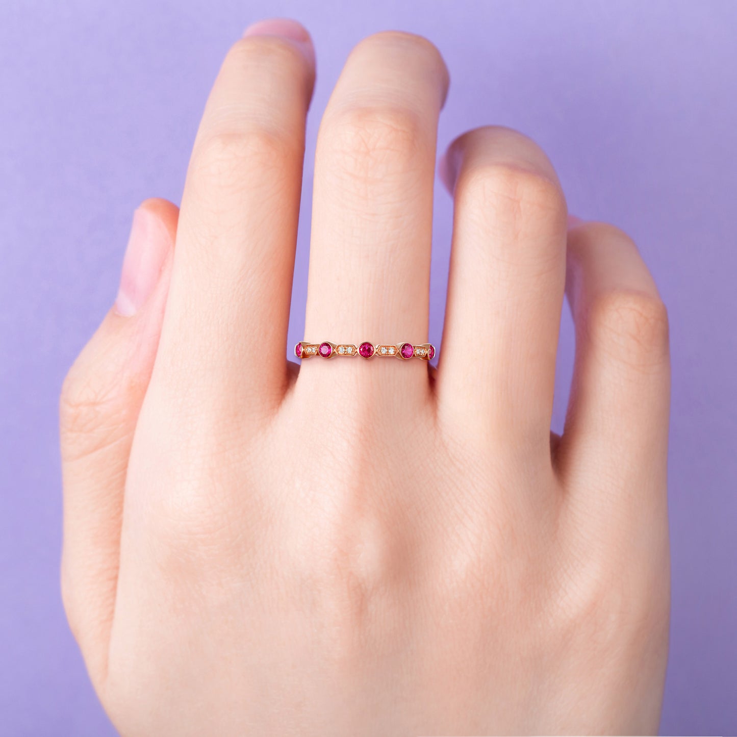 Vintage Ruby Diamond Ring
