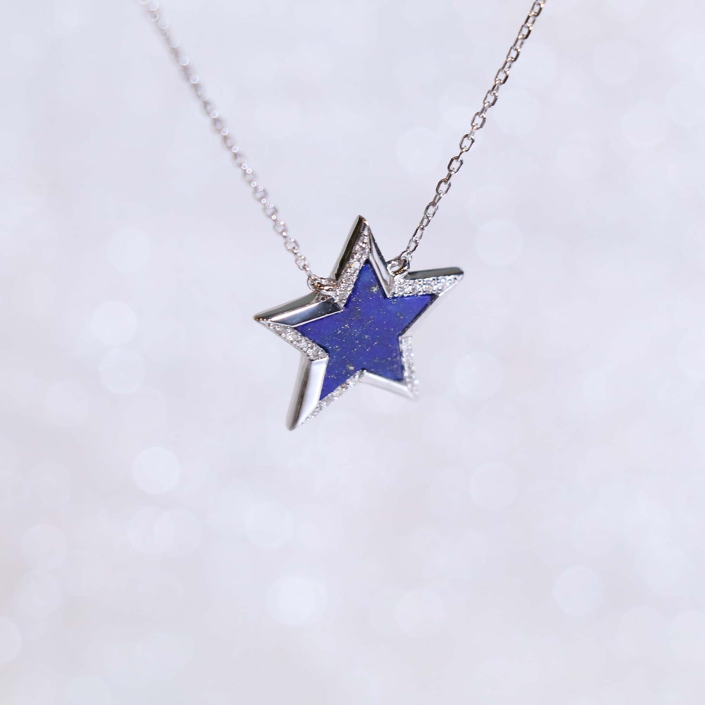Lapis Star Necklace