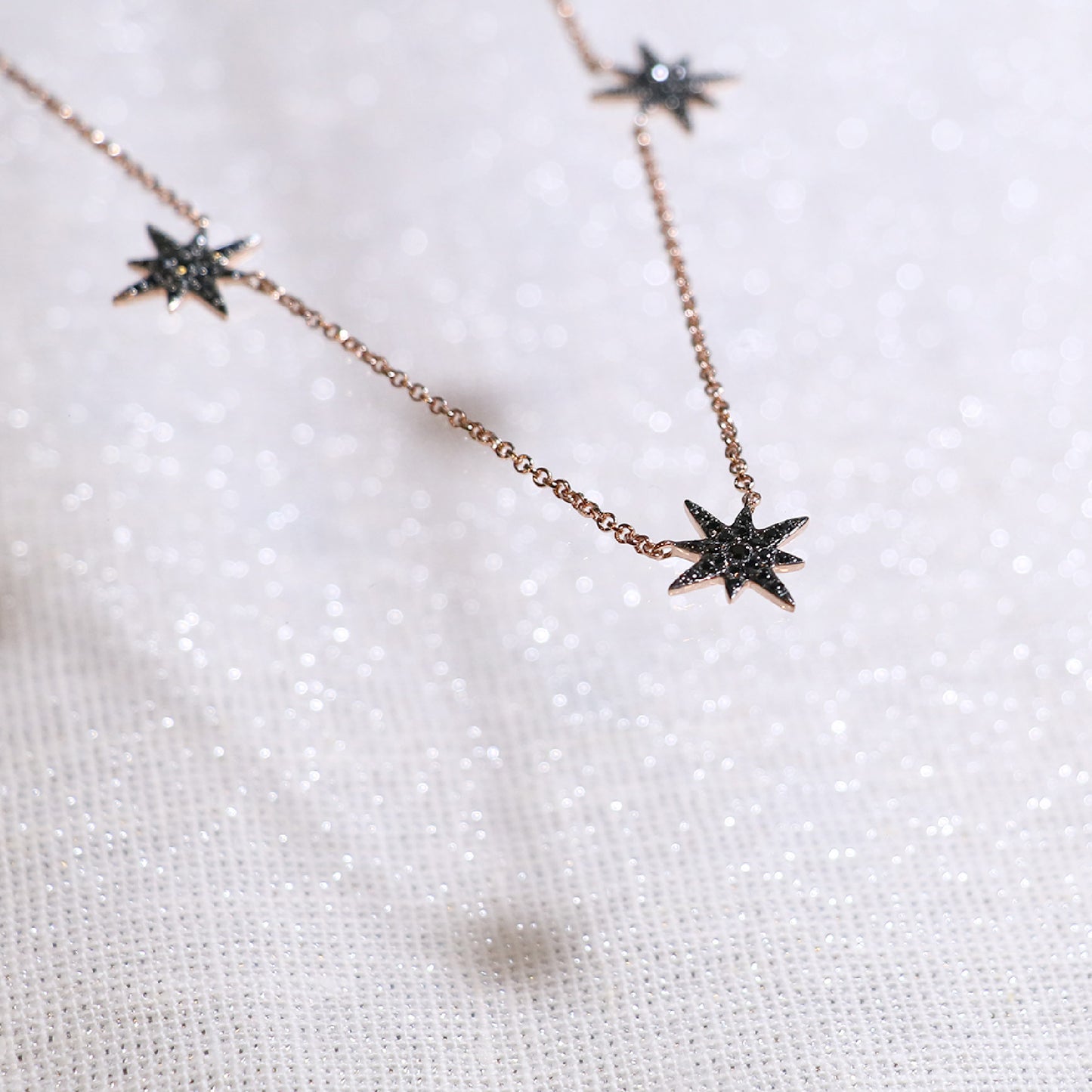 Black Diamond Star Necklace