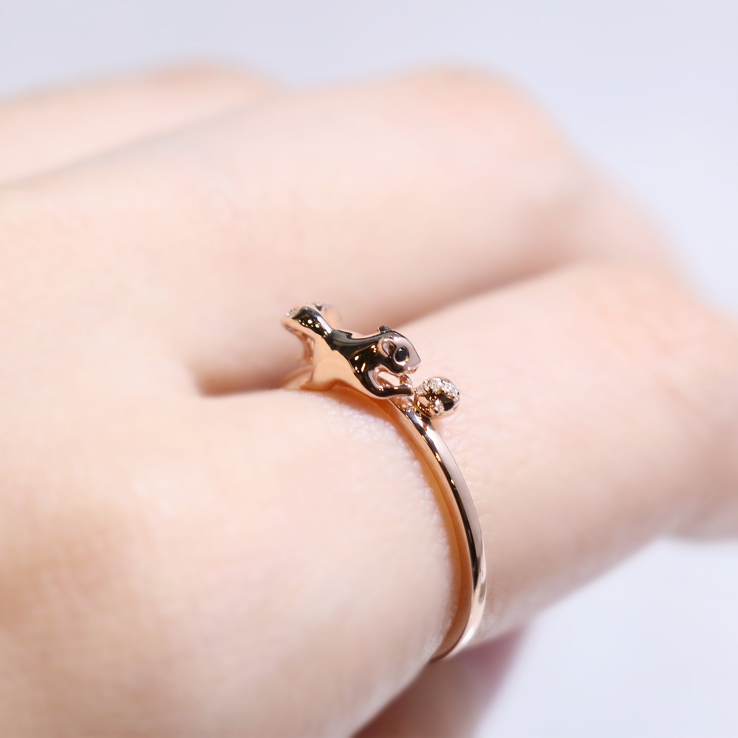 Cute Squirrel Acorn Ring