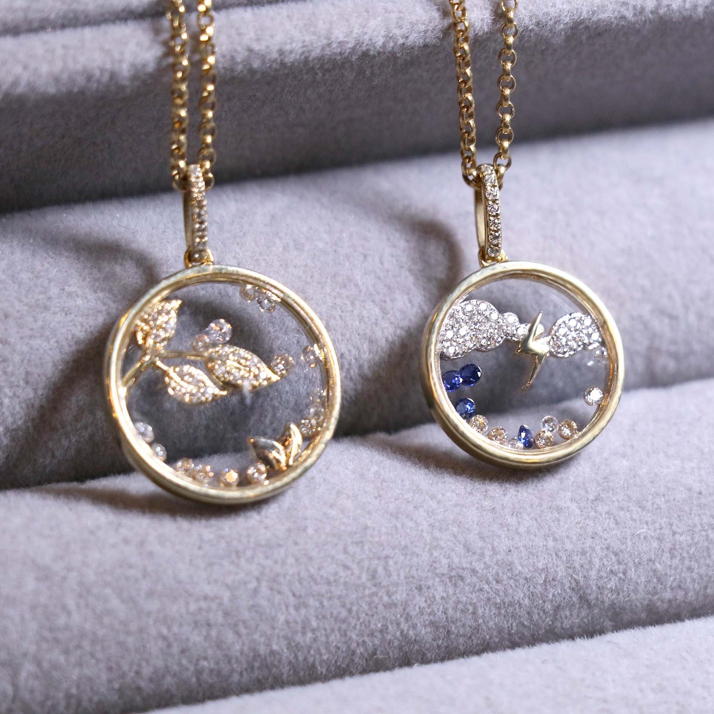 Thundercloud Glass Charm Necklace