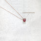 Ladybug Ruby Diamond Necklace