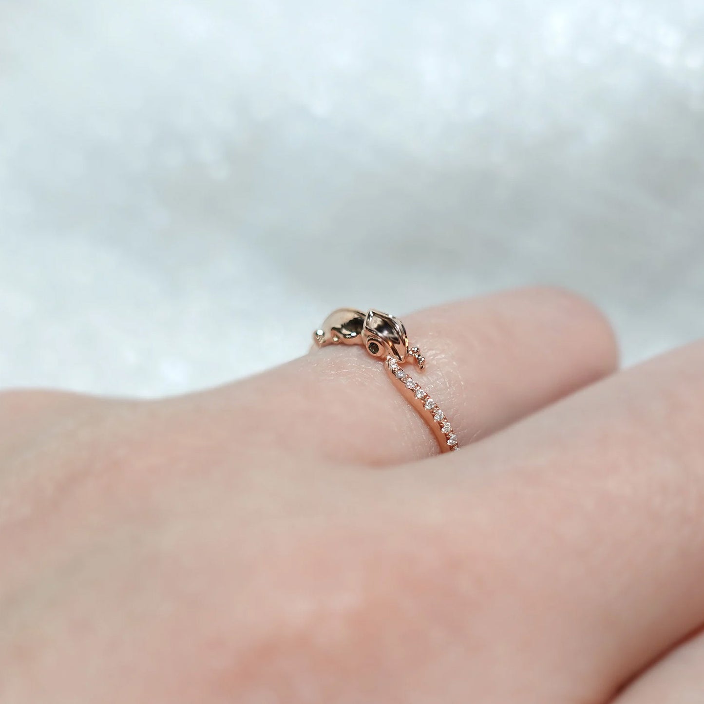 Chameleon Green Eyes Ring
