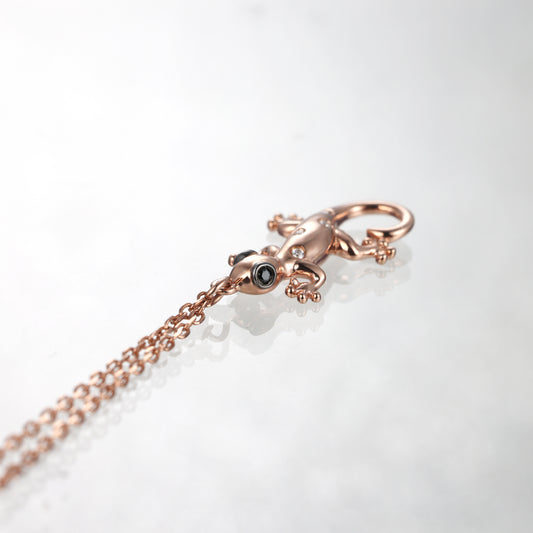 Rose Gold Lizard Diamond Bracelet