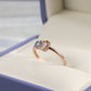 Blue Topaz Morganite Custome Ring