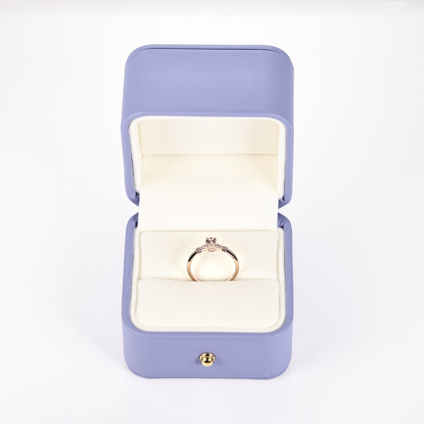 Peach Morganite Promise Ring