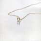 Tiny Moon Diamond Necklace