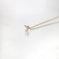 Tiny Moon Diamond Necklace