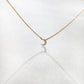 Tiny Moon Diamond Necklace