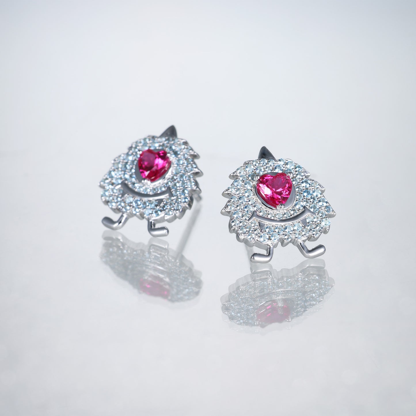 Little Blue Monster Earrings