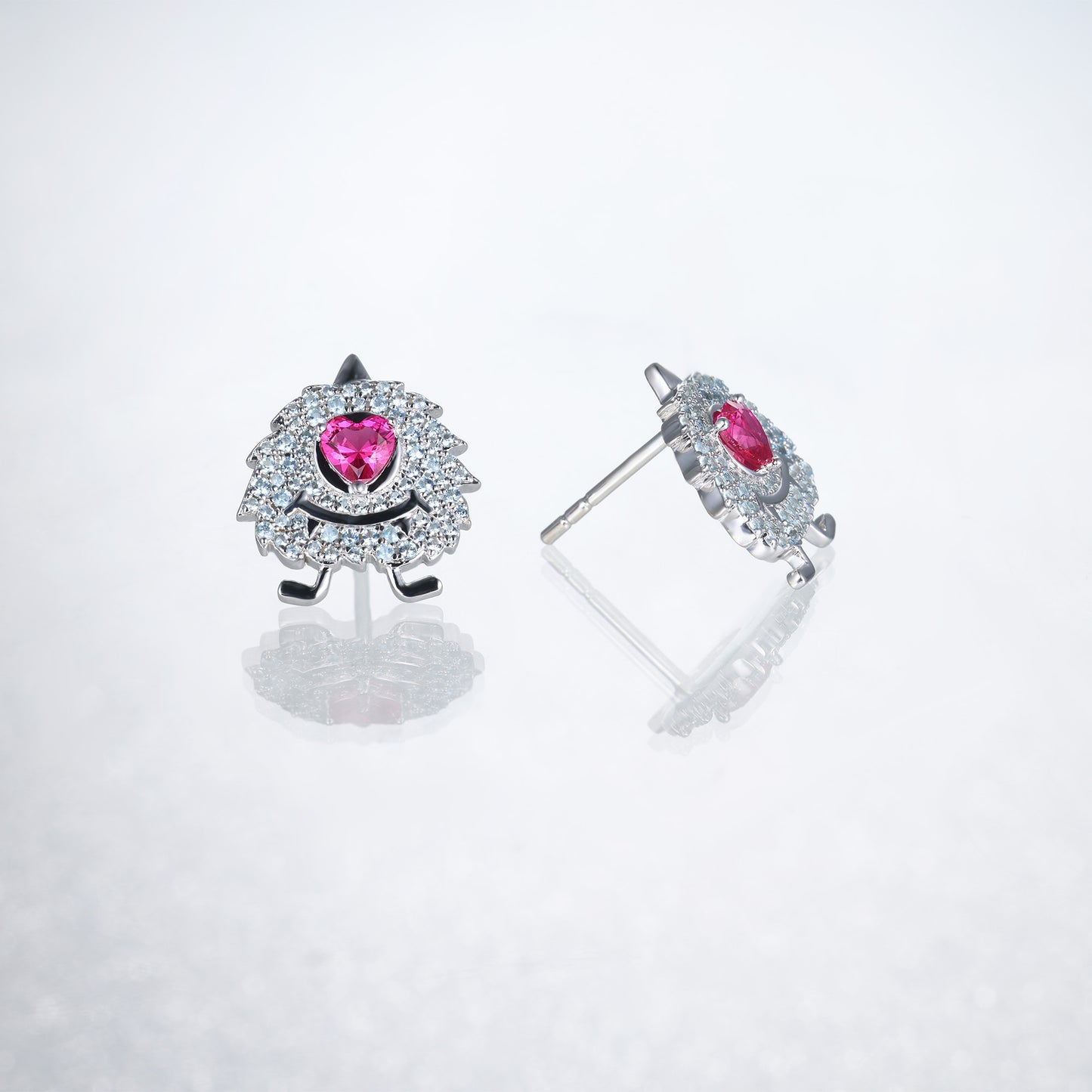 Little Blue Monster Earrings