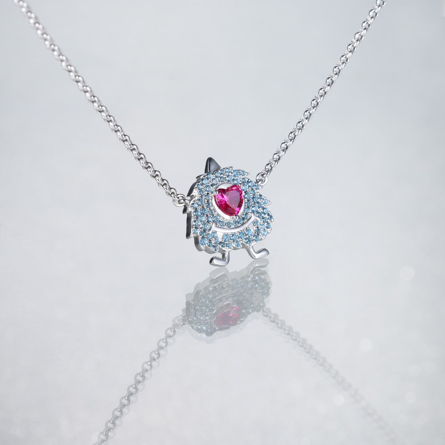 Little Blue Monster Necklace