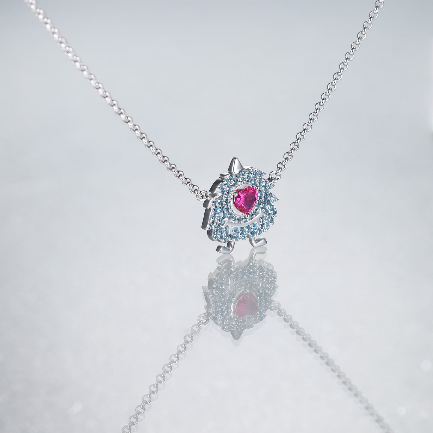Little Blue Monster Necklace