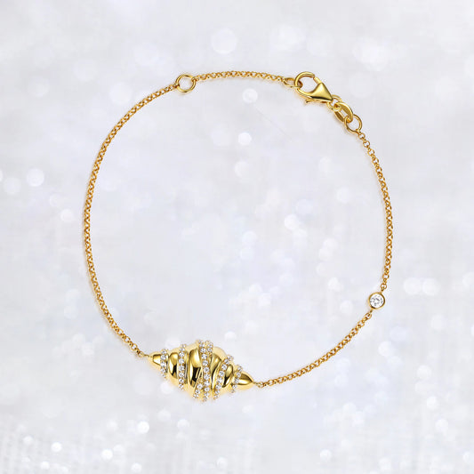 Croissant Cubic Zirconia Bracelet