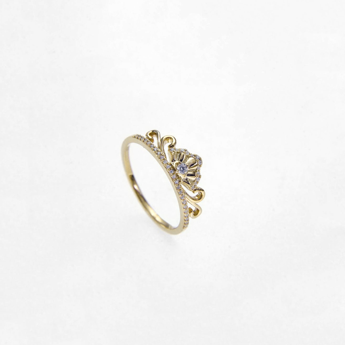 Rose Gold Princess Crown Ring
