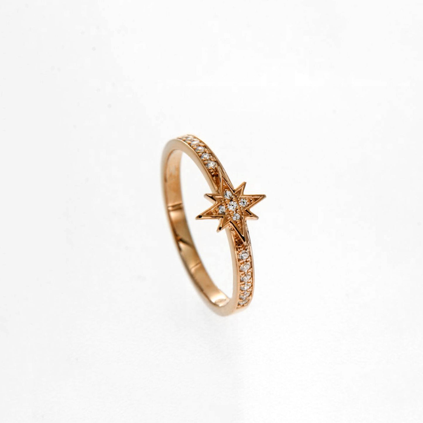 Gold Starburst Diamond Ring