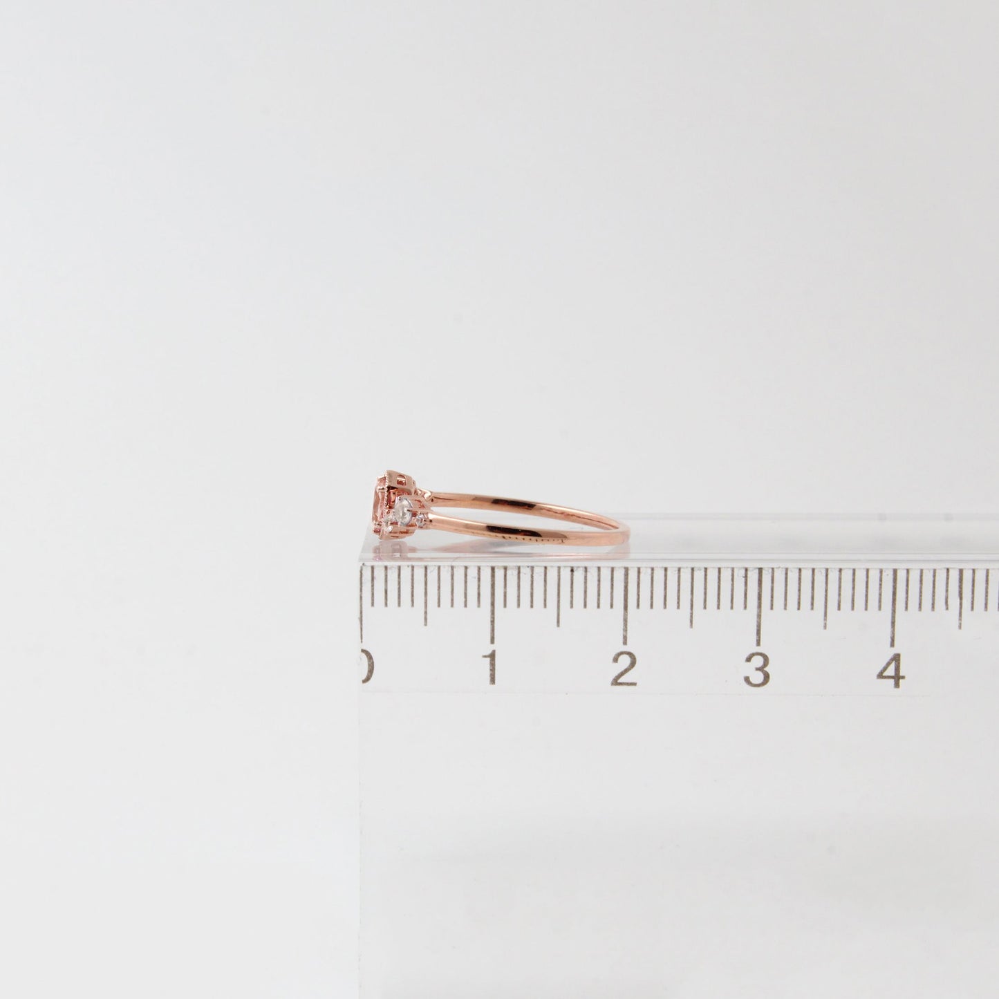 Oval Morganite Milgrain Ring