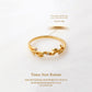 Gold Leaf Diamond Twig Ring