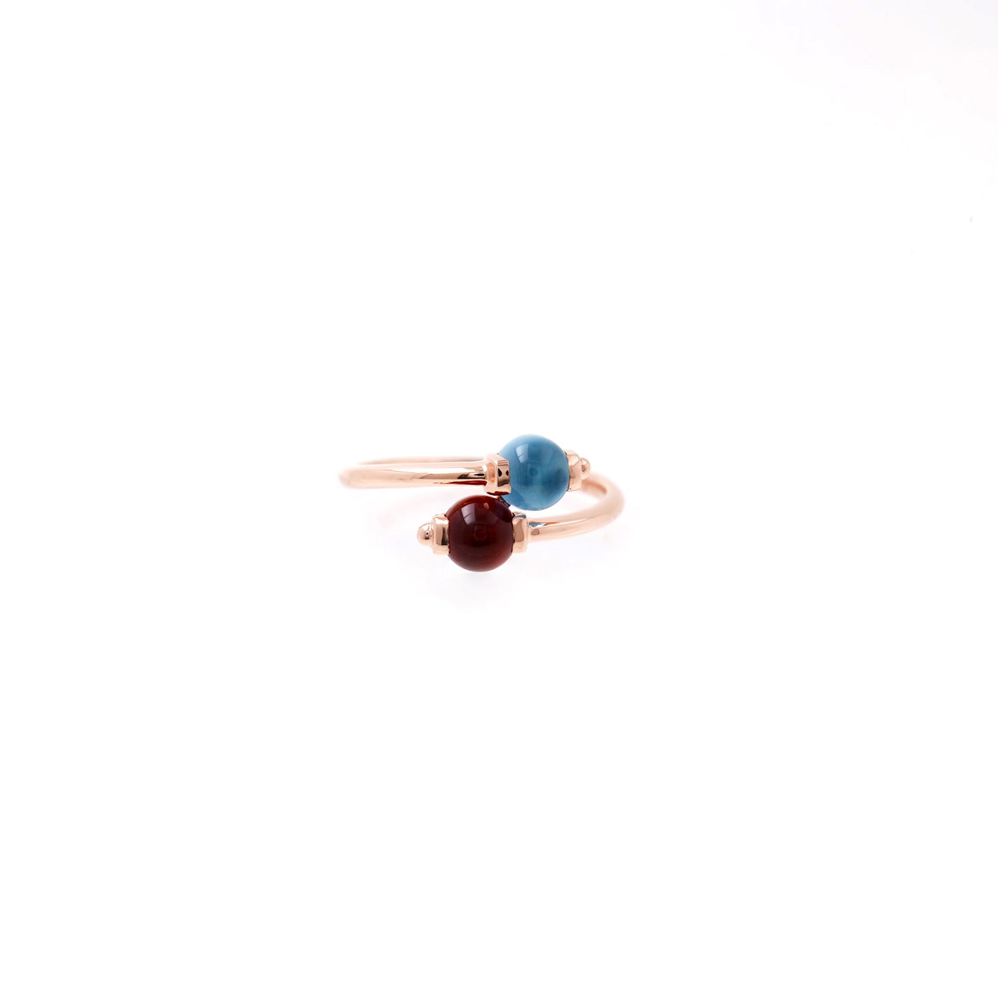 Garnet Topaz Cabochon Ring