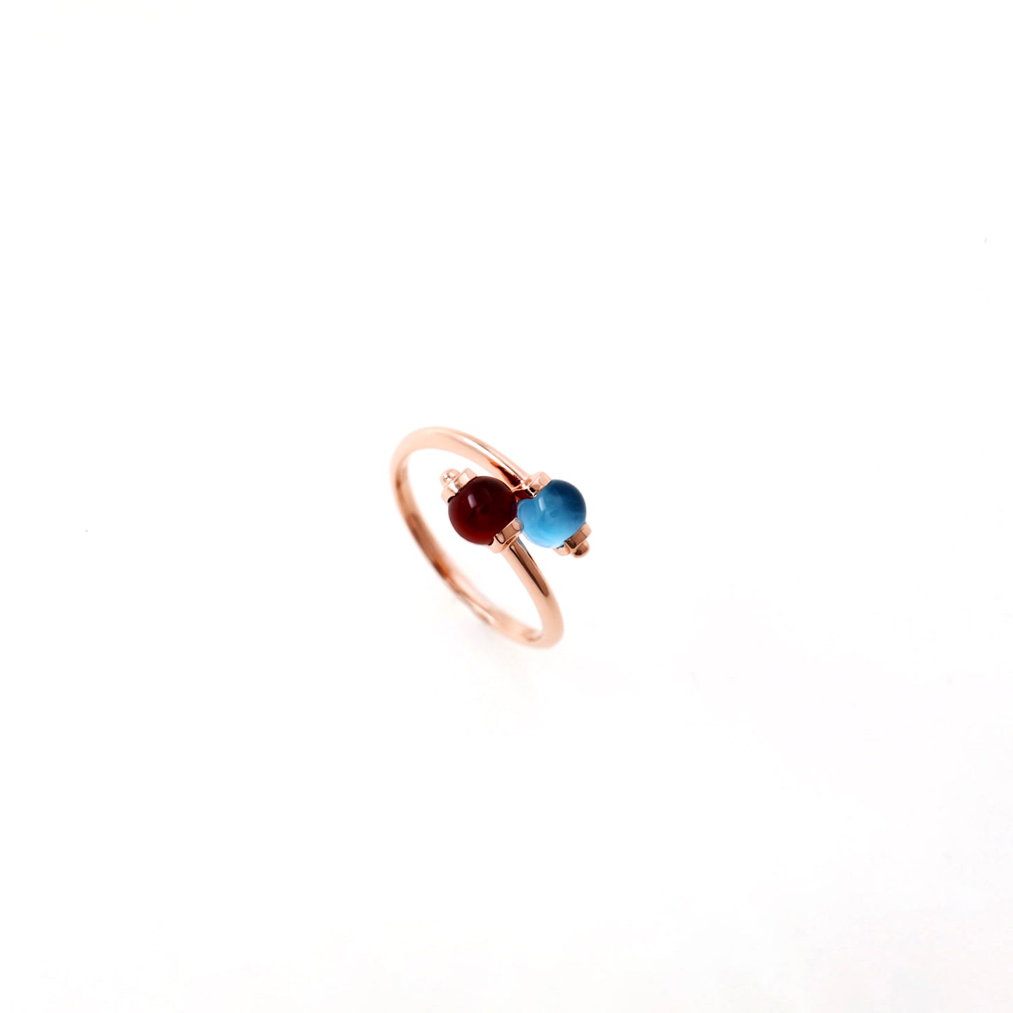 Garnet Topaz Cabochon Ring