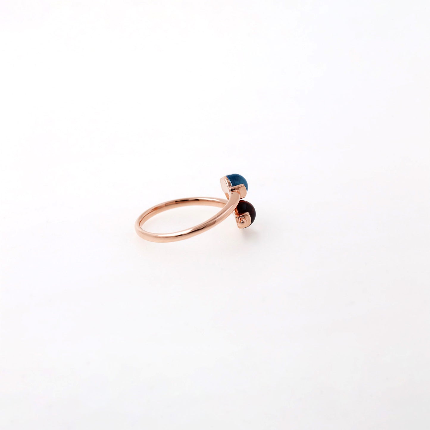Garnet Topaz Cabochon Ring