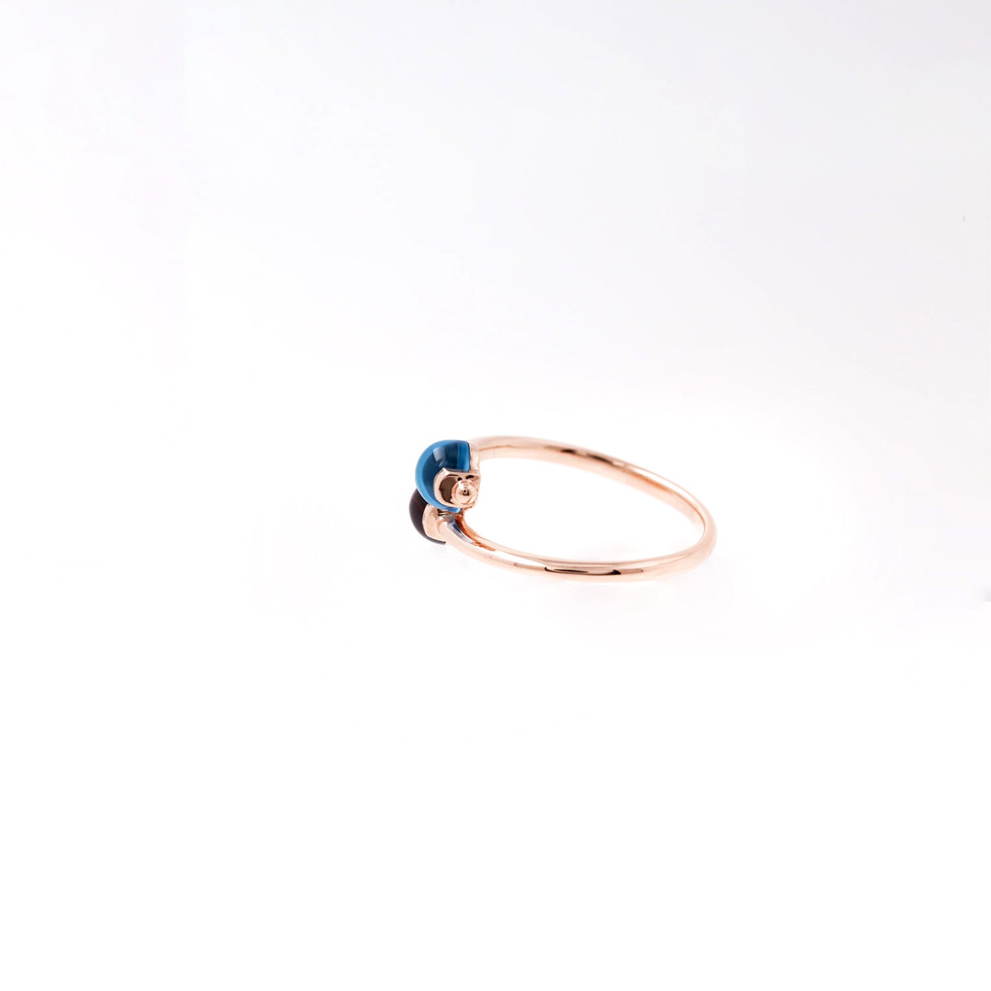 Garnet Topaz Cabochon Ring