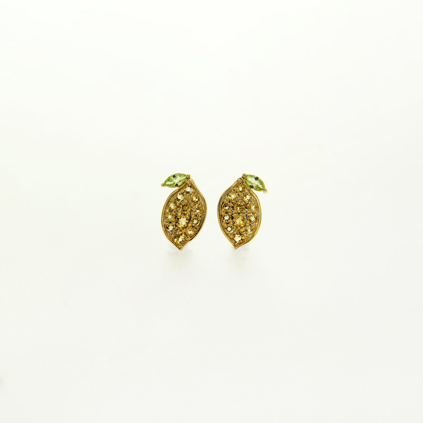 Lemon Citrine Peridot Earrings
