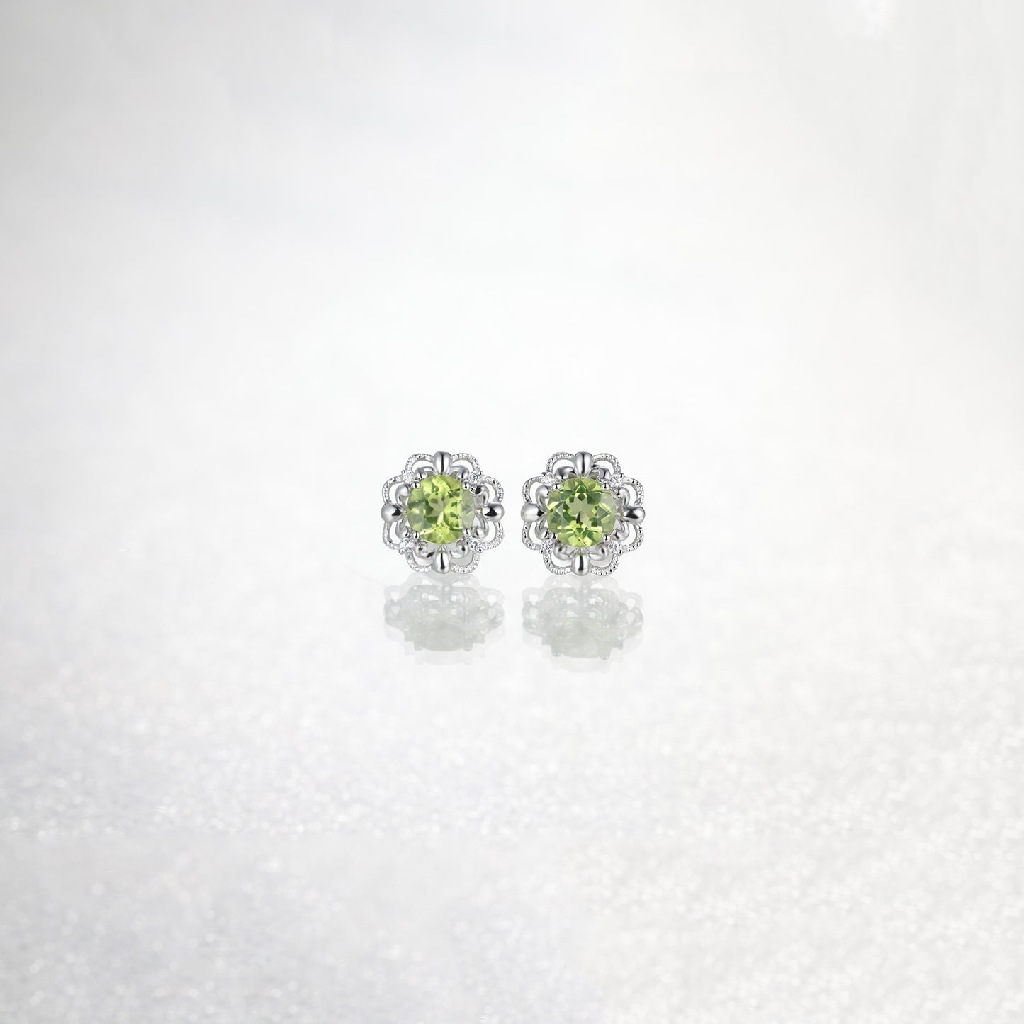 Art Deco Vintage Peridot Earrings
