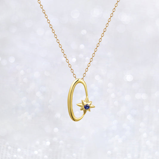 Meteot Star Sapphire Open Necklace