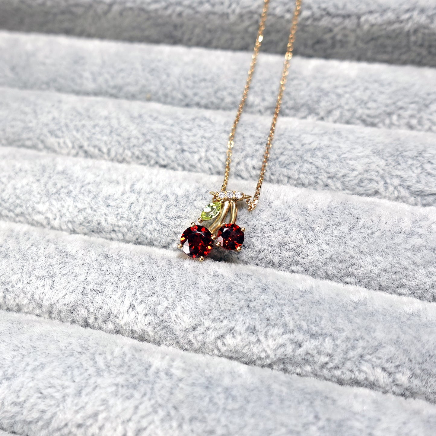 Garnet Cherry Fashion Necklace