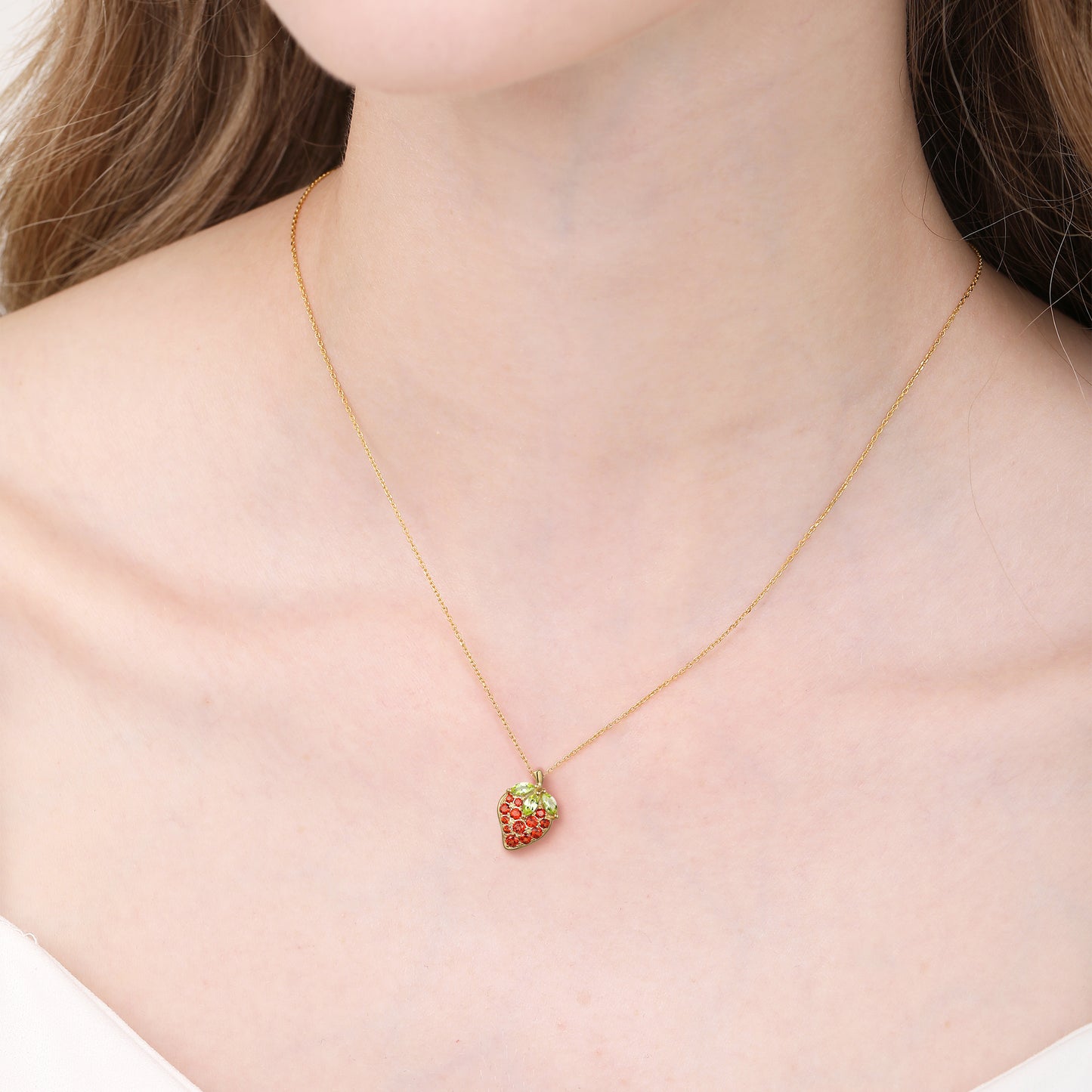 Strawberry Garnet Necklace