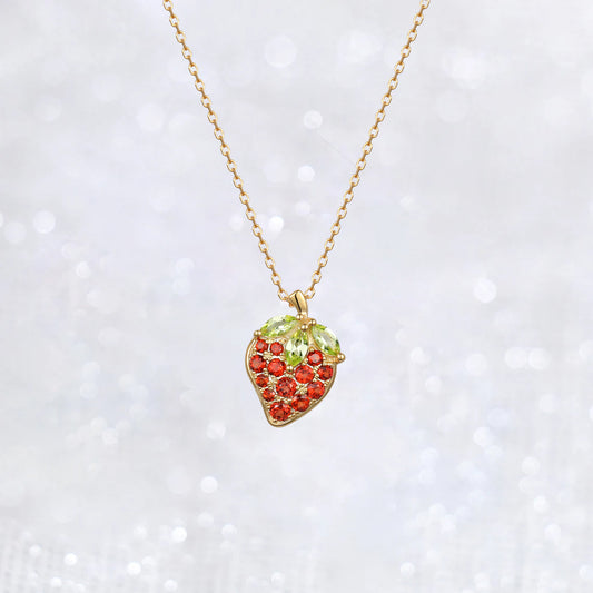 Strawberry Garnet Necklace