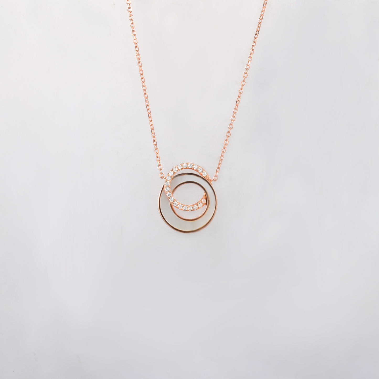 Mother of Pearl Open Circle Necklace