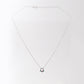 White Gold Christmas Wreath Necklace