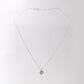 White Gold Christmas Tree Necklace