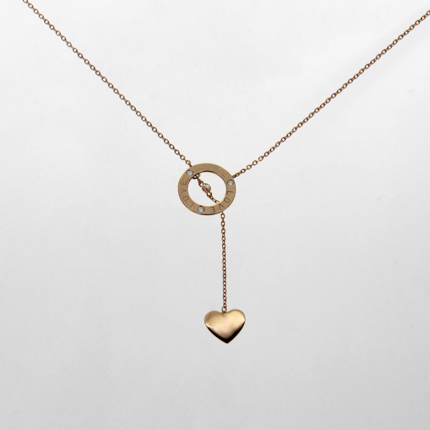 Heart Open Circle Love Necklace