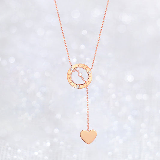 Heart Open Circle Love Necklace
