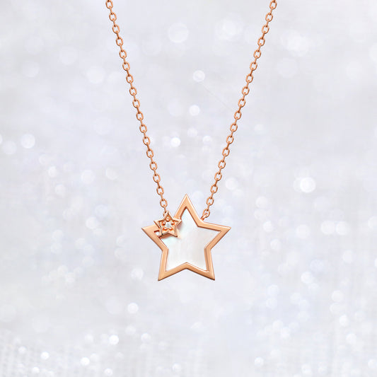 Star Mother of Pearl Necklace