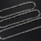 Rope Link Chain Necklace Silver (LC0007)