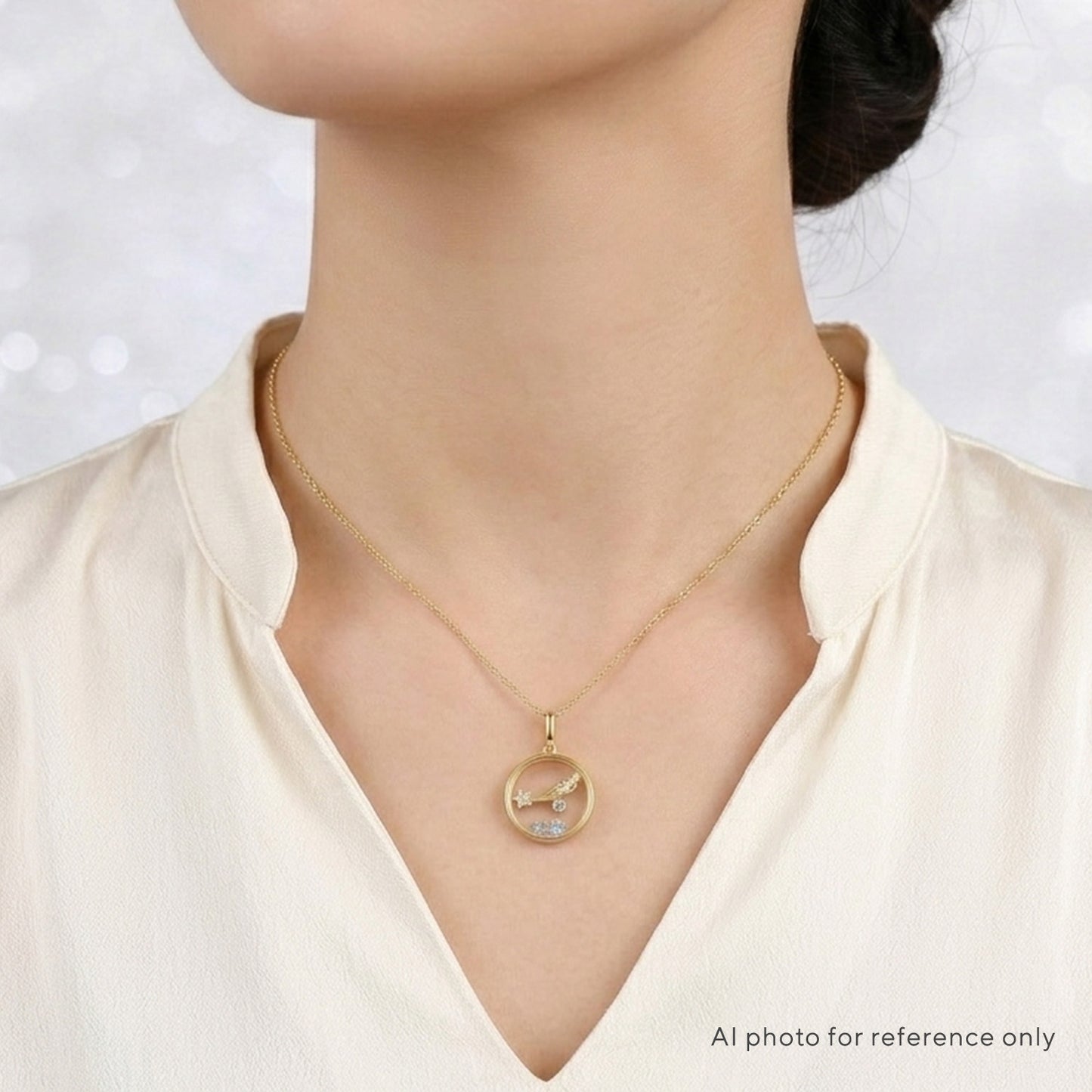 Meteor Star Topaz Locket Pendant