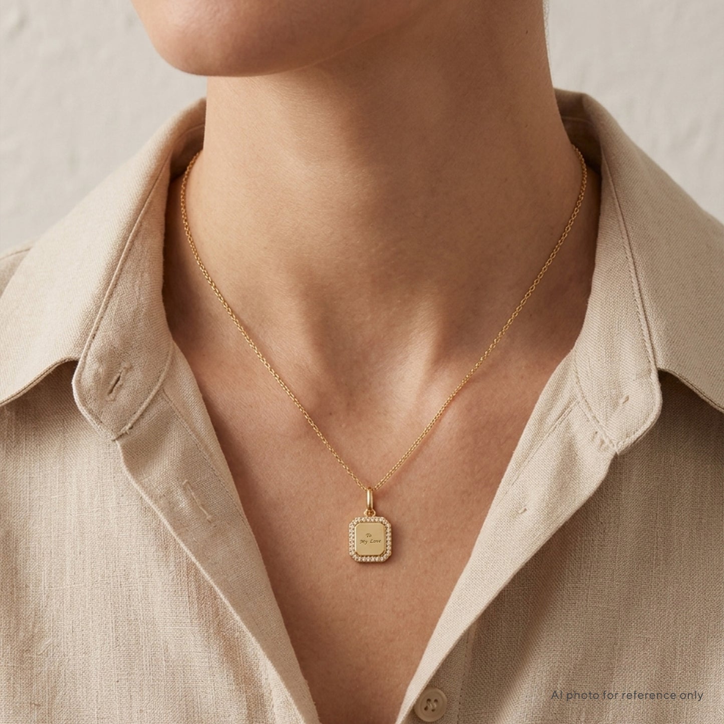To Me Love Message Tag Pendant (Instock)