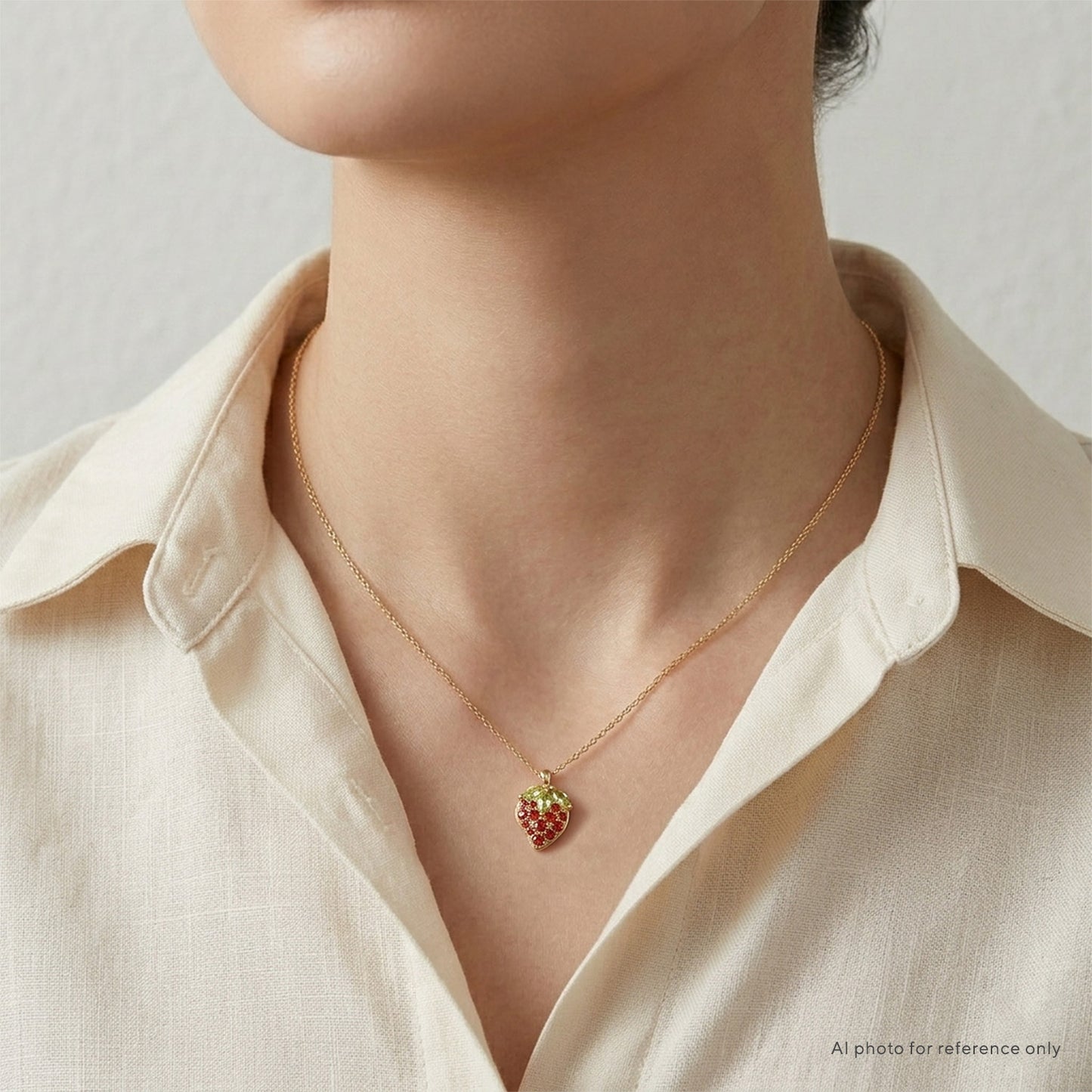 Strawberry Garnet Necklace
