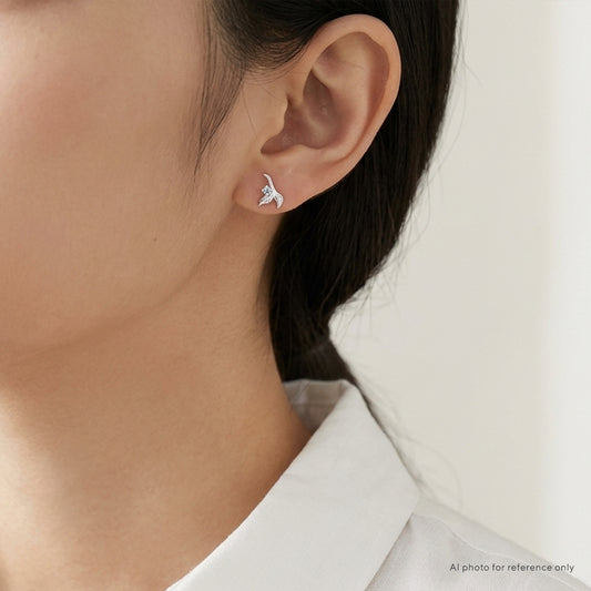 Mermaid Tail Diamond Earrings