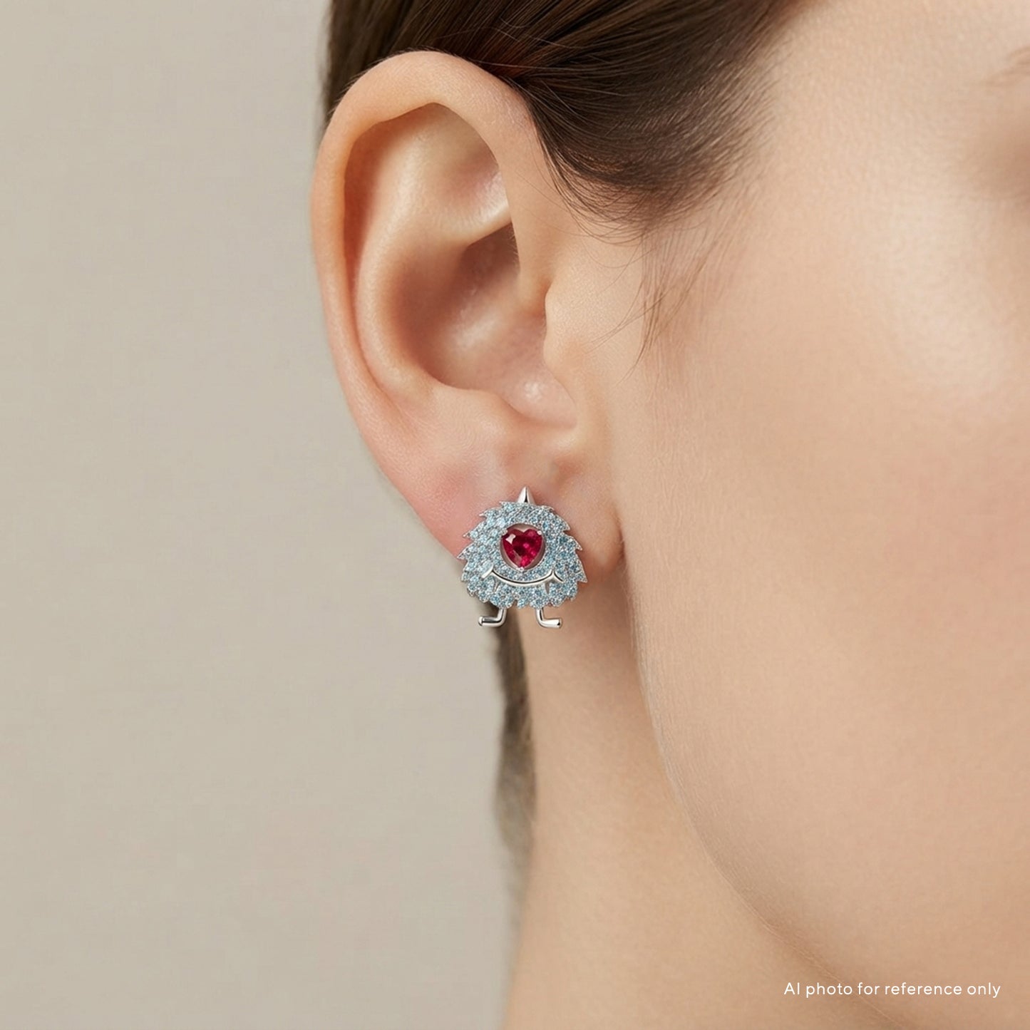 Little Blue Monster Earrings