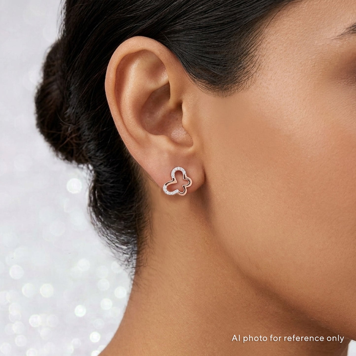 Open Butterfly Diamond Studs